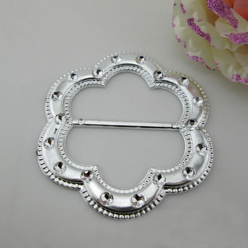 10pcs Large Round Acrylic Buckle For Sewing Costume Craft