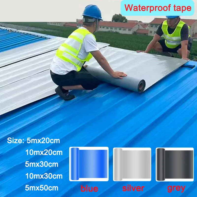 PE Roof Waterproof Tape Anti-Seepage Coil Color Steel Tile Wall Anti-Rust And Leakage Repair Sealant Thermal Insulation Material