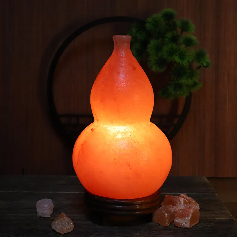 Gourd salt lamp, Himalayan crystal lamp
