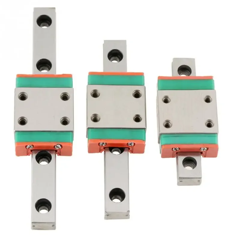 Linear Guide 40mm/55mm/70mm LWL7B Miniature Linear Rail Guide 7mm Width + Slide Block Tools LWL7B Block linear rail guide block