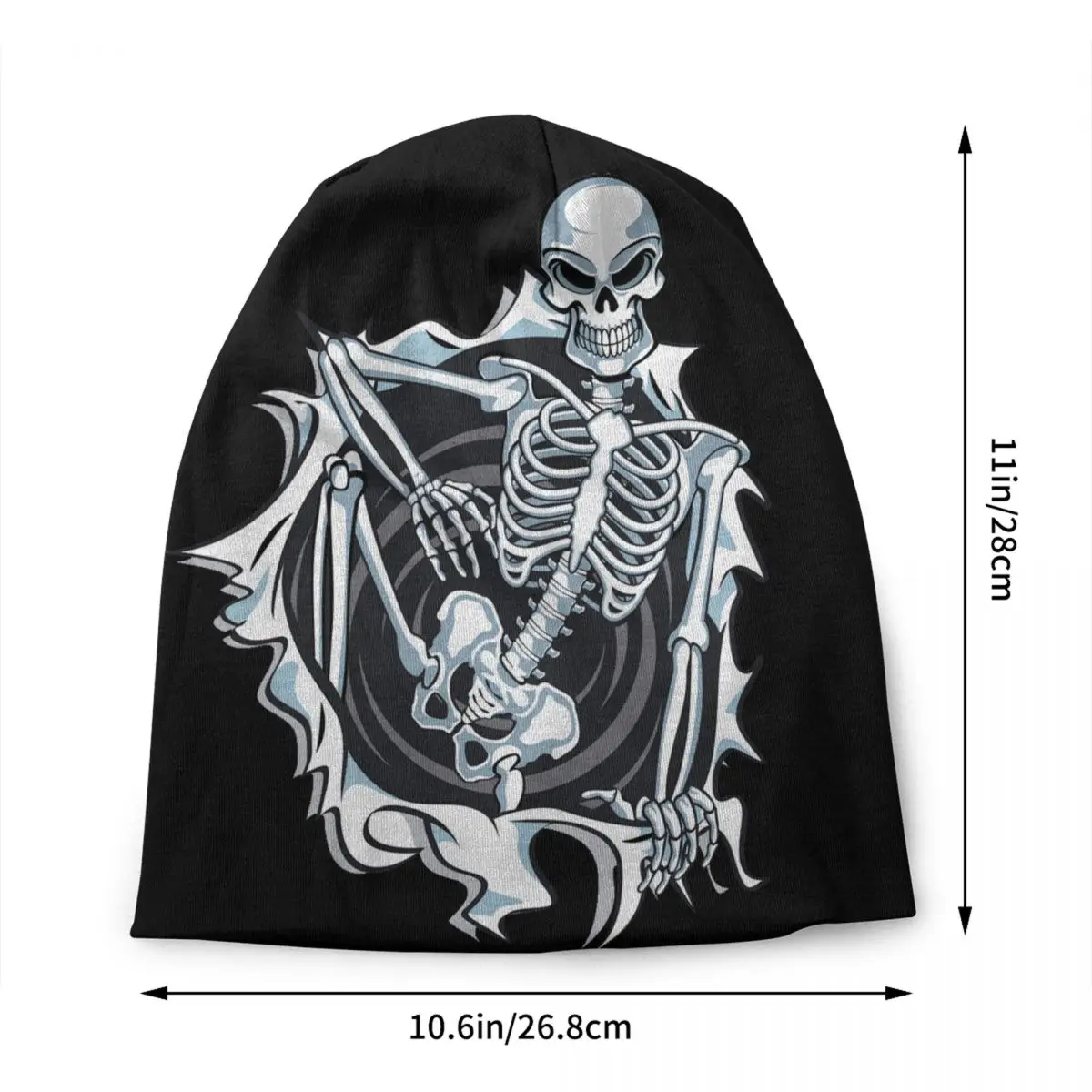 Human Skeleton Ripping Skull Beanie Cap Unisex Winter Warm Bonnet Femme Knit Hats Hip Hop Outdoor Skullies Beanies Hats For