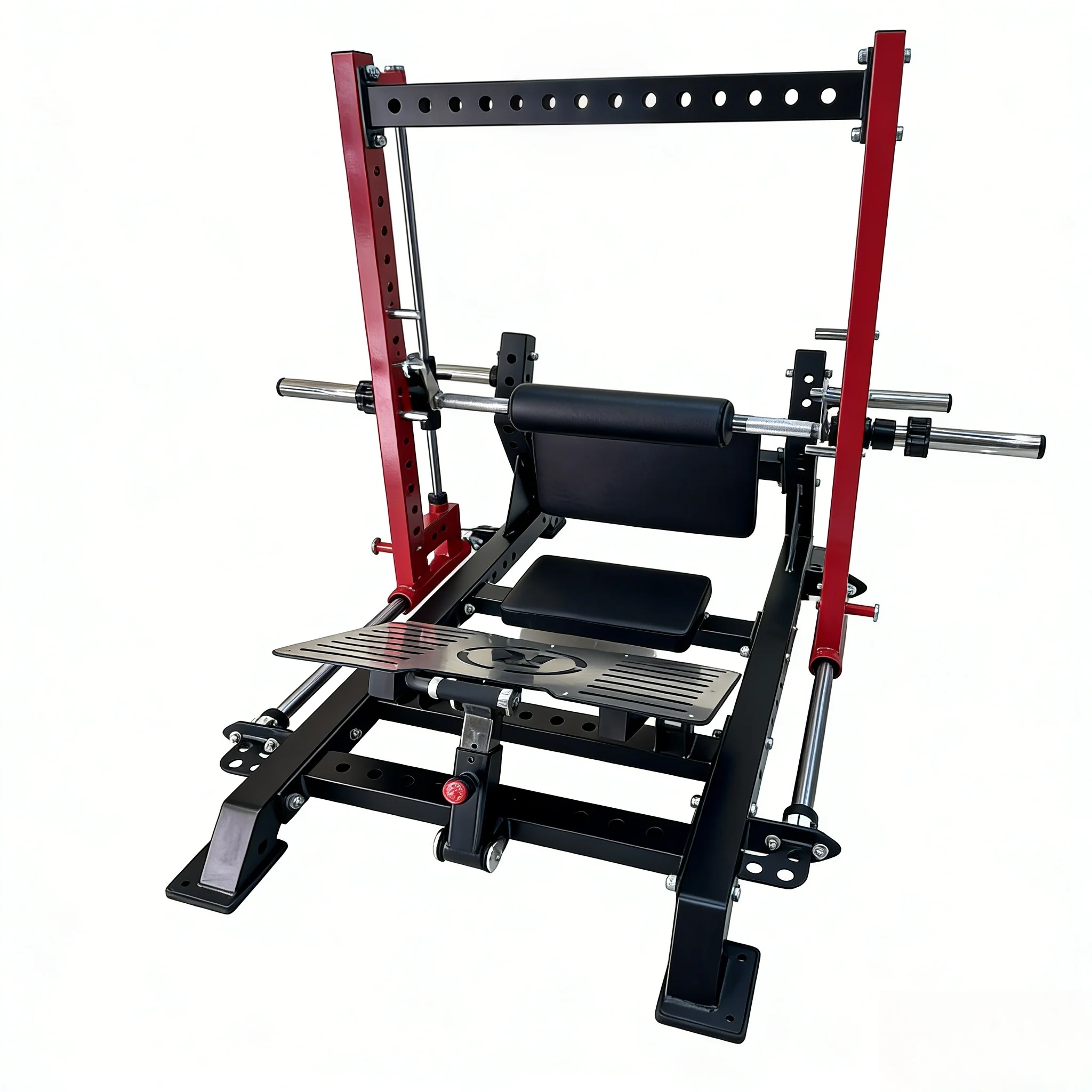 Hip Push-Up Machine Deep Thrust Trainer Lift Fitness Equipment for Arms Chest Back & Legs-Safety Adjustable Steel Commercial Use