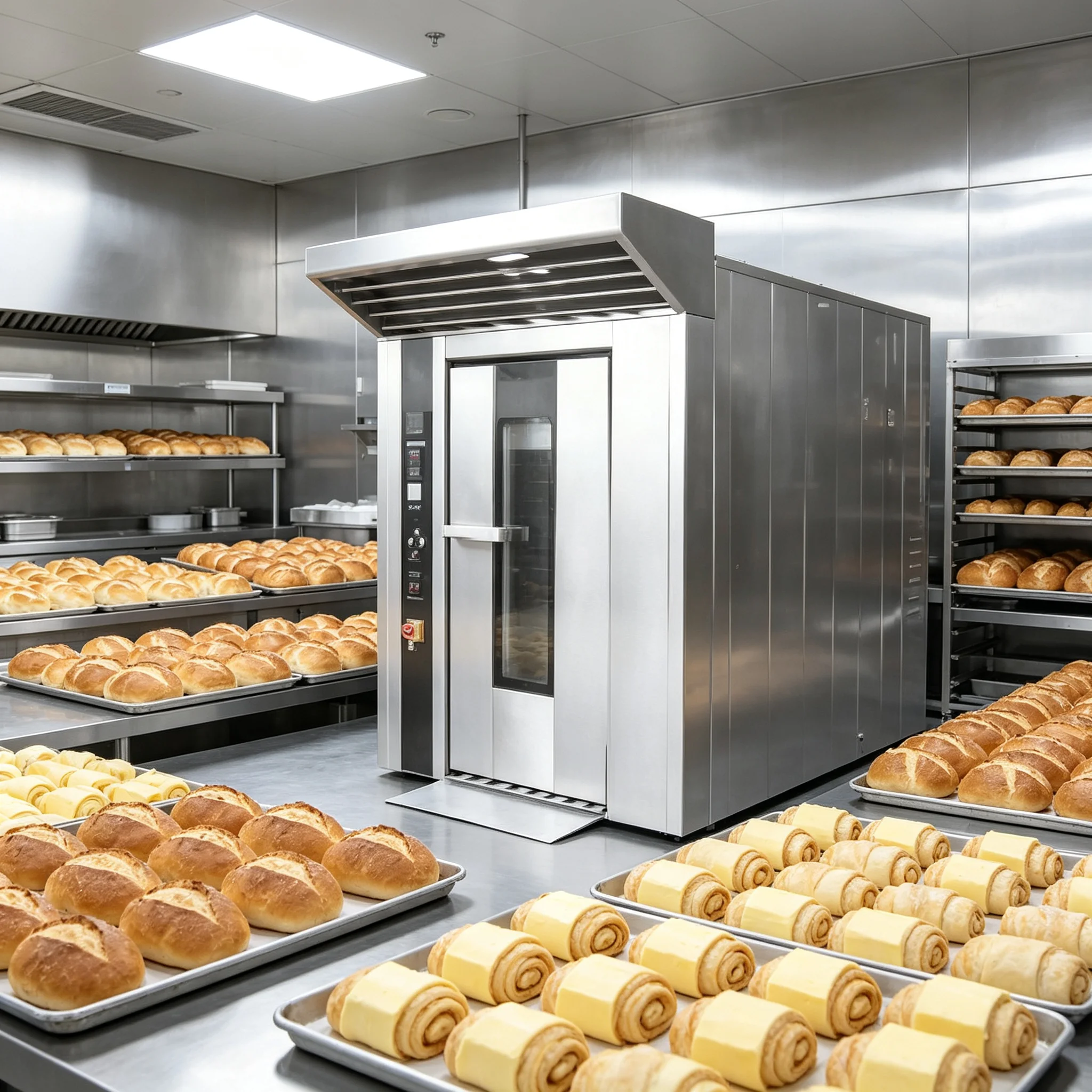 Convection Countertop Oven, 360° Rotary Baking Roaster, Time/Temp Adjustable for Pizza Bread Chicken