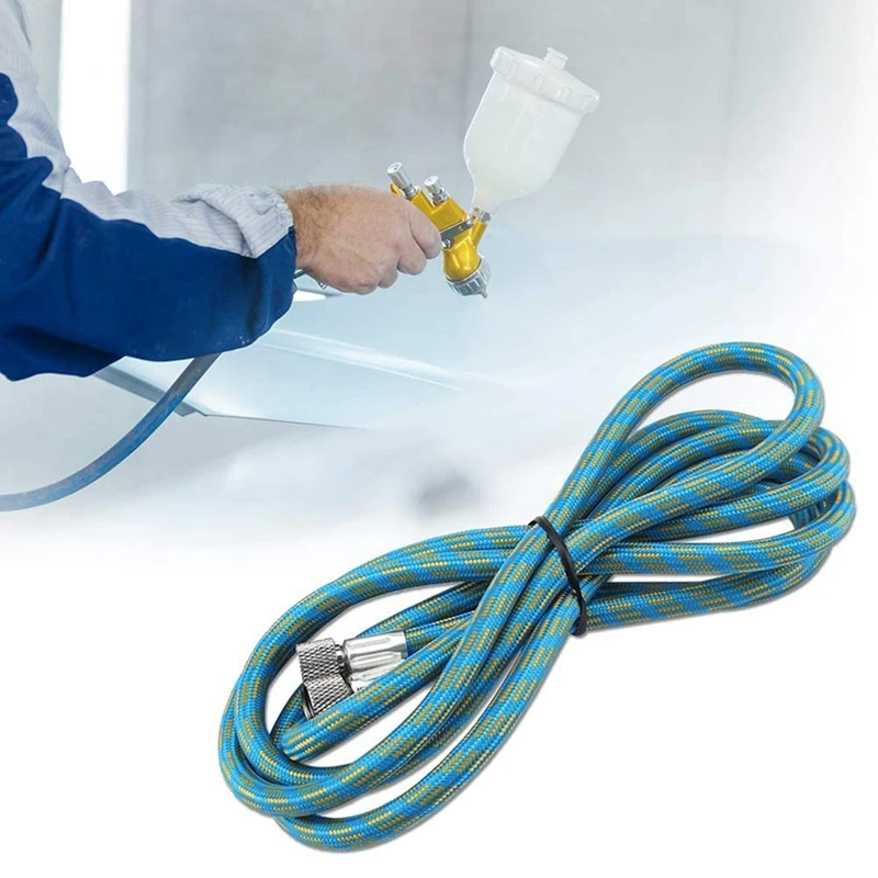 مضفر البخاخة خرطوم 1/8 بوصة محول 1.8 متر البخاخة خرطوم الهواء لمجموعة فرشاة الهواء ضاغط توصيل الأنابيب