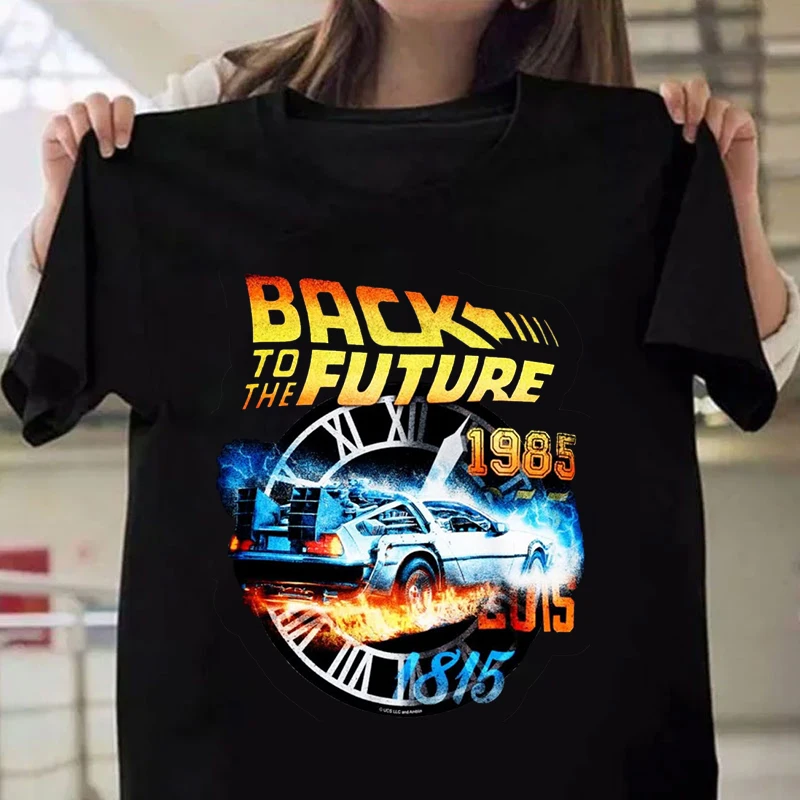 

Hot Back To The Future T-Shirt Men Women Fashion Y2k Harajuku T Shirt Summer Cool Short Sleeve Hip Hop Top Tee