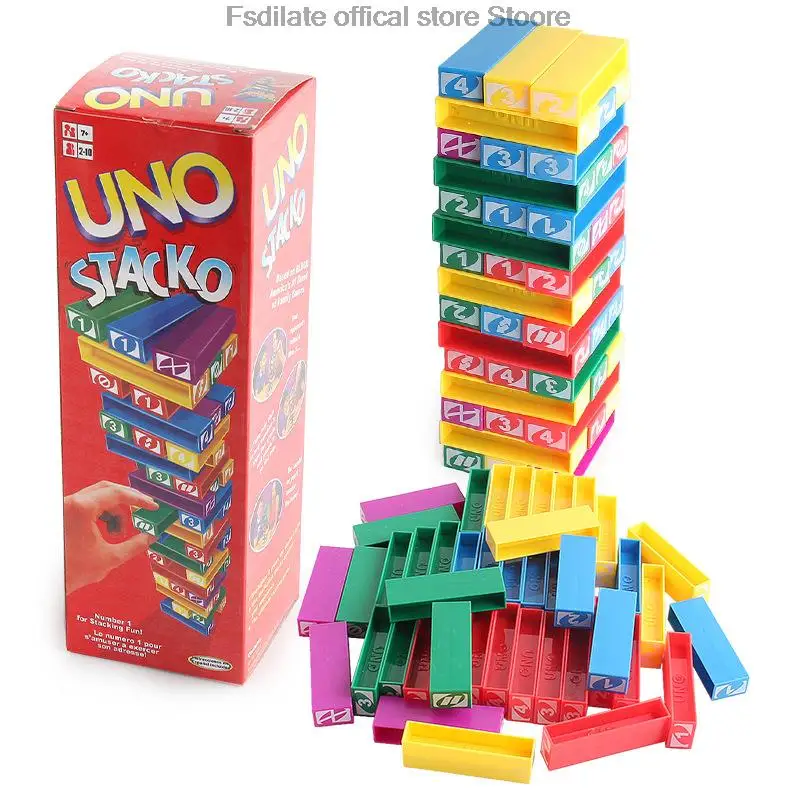 48pc stacked blocks table games Balance Building Blocks Puzzle Board Game jogos stacked blocks for kids party birthday gift