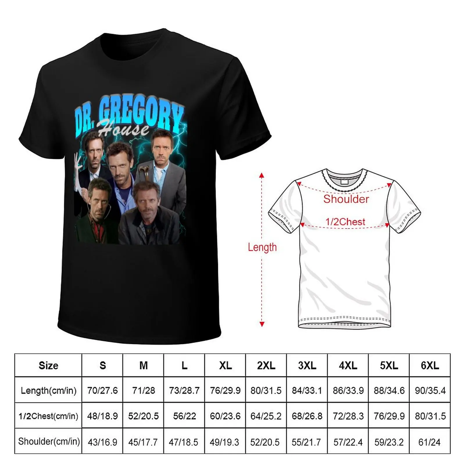 Gregory House vintage T-Shirt Festival Short Sleeve T-Shirt