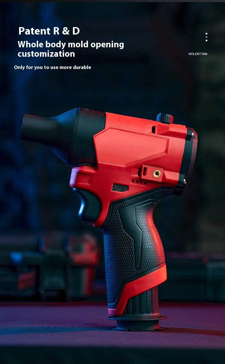 Dla wentylatora turbojetowego Milwaukee M12 XL 140000 Silnik bezszczotkowy RPM Mocna dmuchawa Suszarka do włosów Szybki wentylator kanałowy