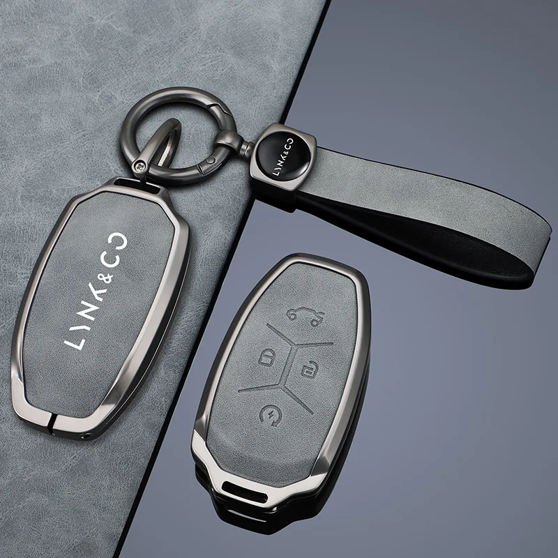 

Car Smart Remote Key Case Fob Cover Protector Holder Shell for LYNK&CO Lynk Co 01 02 03 05 06 01 Keyless Keychain Accessories