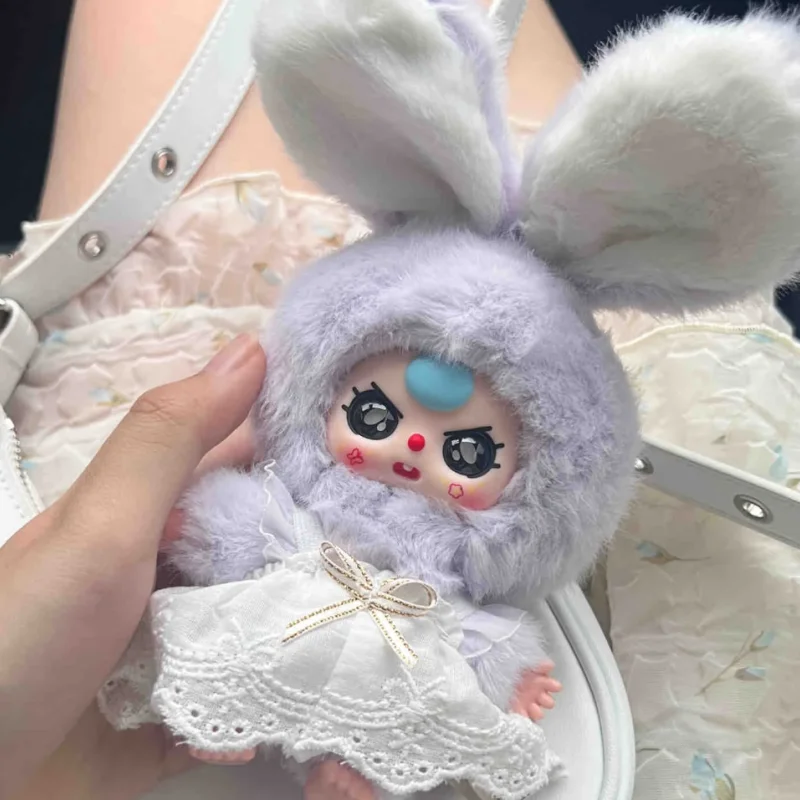 طفل ثلاثة أرنب صغير سلسلة صغيرة غامضة أفخم العصرية صندوق أعمى Kawaii فتاة على ظهره قلادة لطيف ديكور هدايا رائعة