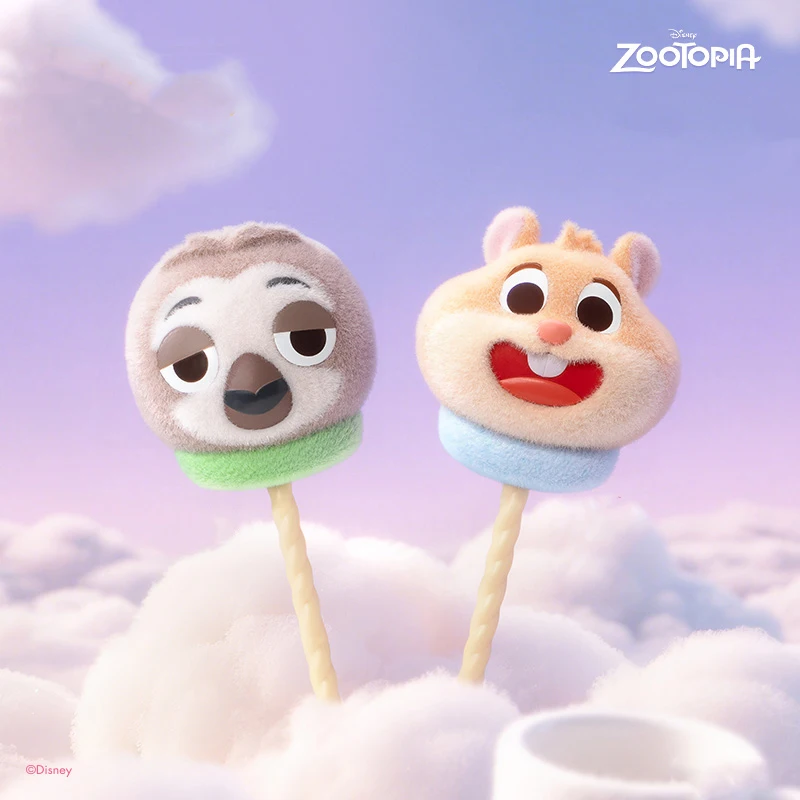 

Genuine Zootopia Marshmallow Series Flocking Blind Box Lovely Figurine Doll Anime Characters Zootopia Mystery Box As Gifts