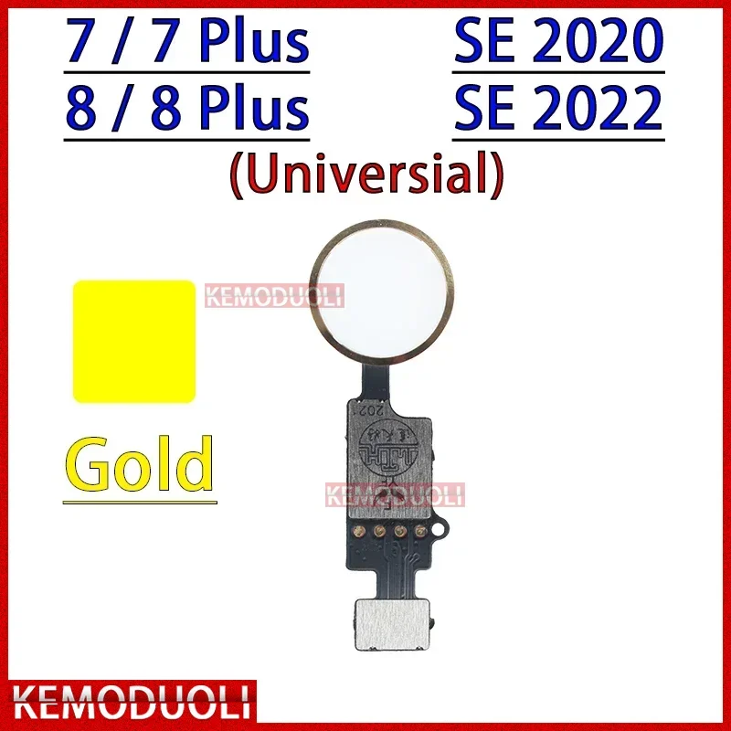 Replacement Parts for Iphone 7 8 Plus SE 2020 2022 Home Button Flex Cable Return Function (No Fingerprint No Touch Id)