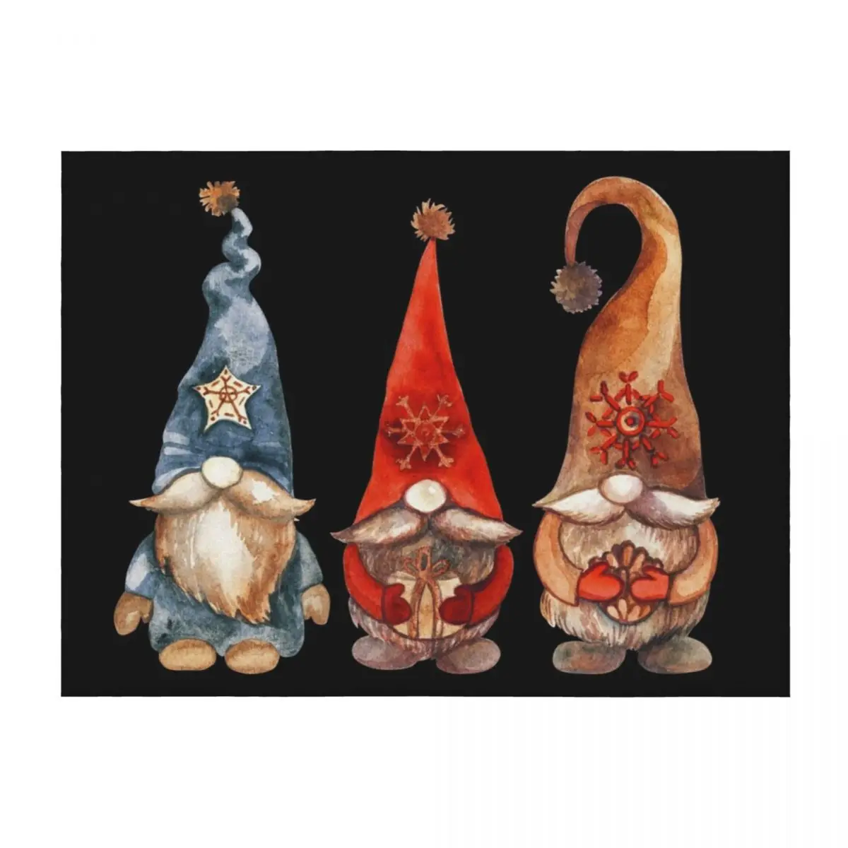 

Gnome Christmas Little Cute Gnome Family Gifts Presents Throw Blanket bed plaid Cute Soft Sofa Quilt Blankets