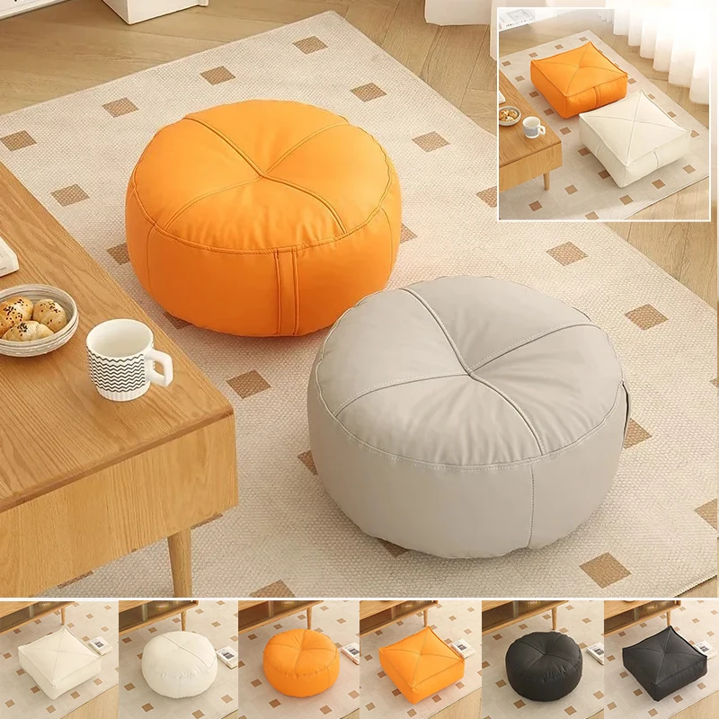 

Tatami Sitting Mat Stool Mat Lazy Cushion Square/Round Soft Seat Pillow Pad Square Pouf Home Sofa Window Decor Coussins de sol