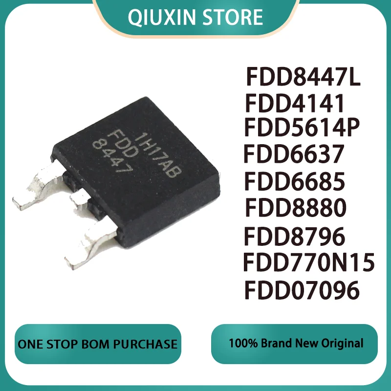 10PCS FDD8447L TO-252 FDD8447 MOS FET transistorFDD6637  FDD4141 FDD5614P FDD5614  FDD6685 FDD8880 FDD8796 FDD770N15A FDD07096