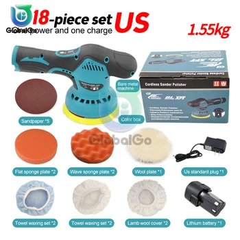 Cordless car polisher 12v cordless electric polishing machine 8 gears polish machines adjustment speeds power tool