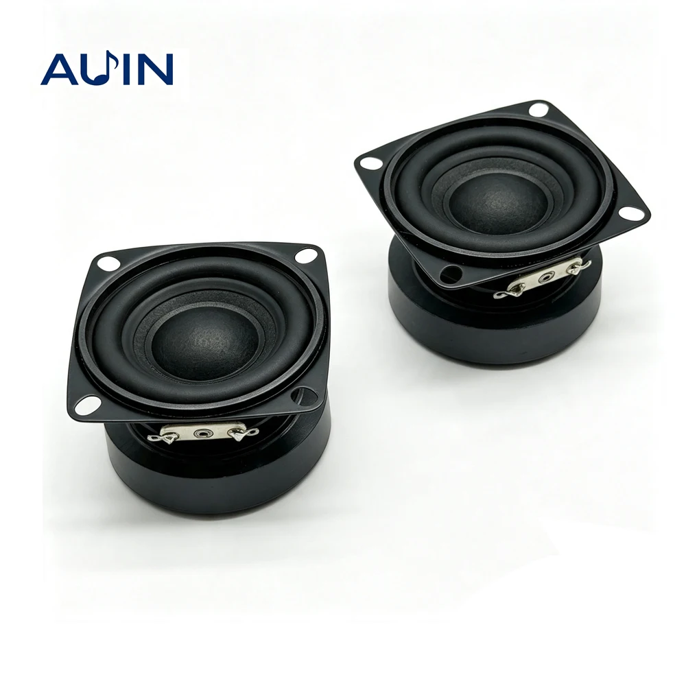 AUIN 2Pcs Audio 53mm Speakers 2 Inch Full Range 4 Ohm 10 W Loudspeaker DIY Sound Mini Subwoofer For BT Speaker Home Theater
