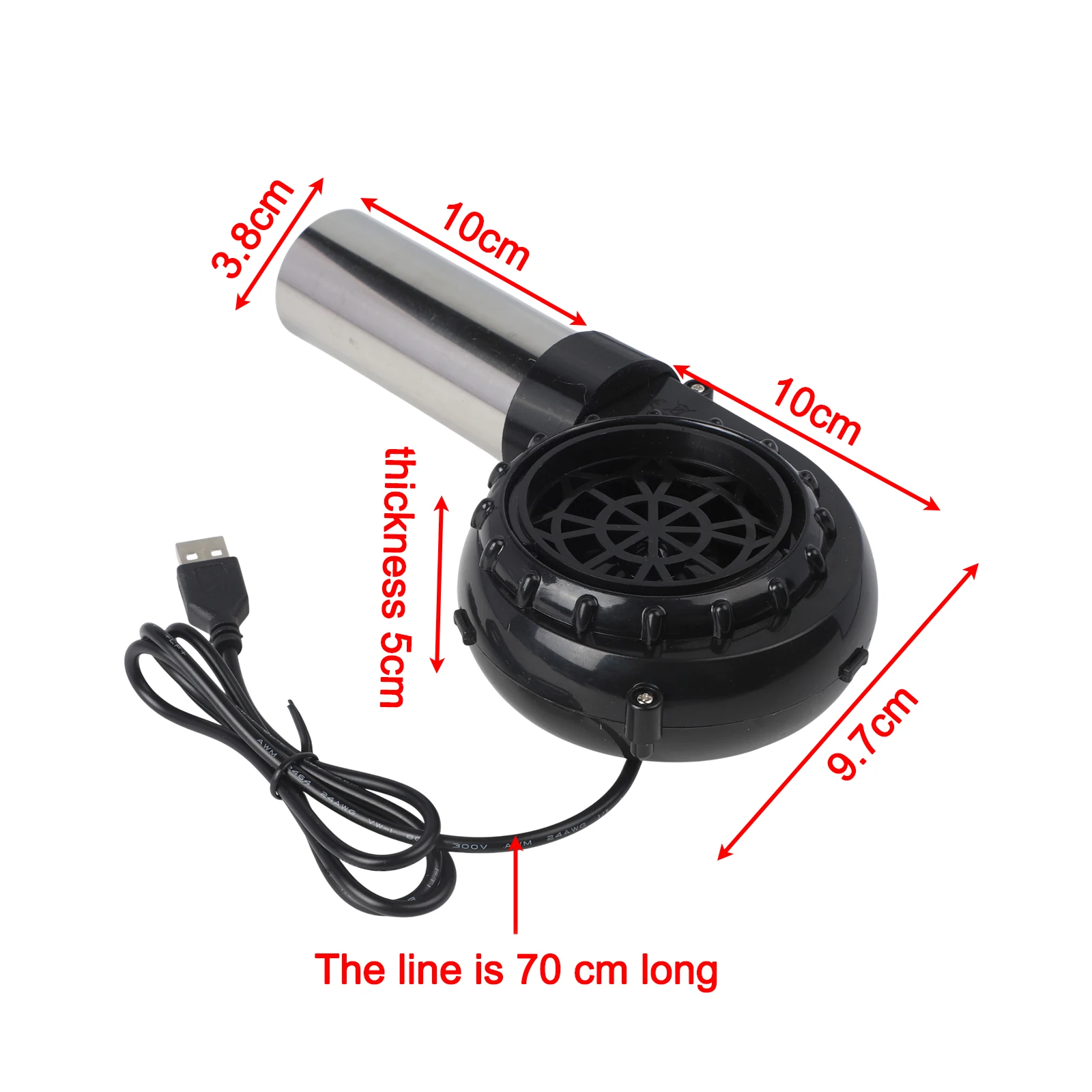 Handheld BBQ Fan Portable Fan High Airflow Performance Lightweight And Portable Temperature Resistant Material
