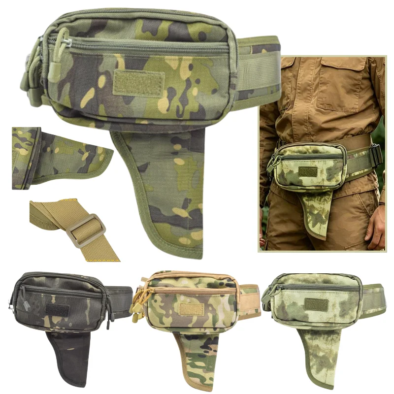 NEW Waterproof Men's Waist Bag Nylon Multi-Pocket Outdoor Concealed Carry Unisex Tactical Bag Anti-Theft Hidden Waist Pack  ﻿