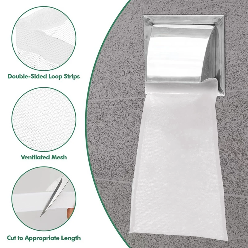 Paquete de trampas para pelusas, bolsa de polvo para secador, Colector de pelusa para ventilación de secador al aire libre, captura de pelusa y polvo, blanco, 4 paquetes