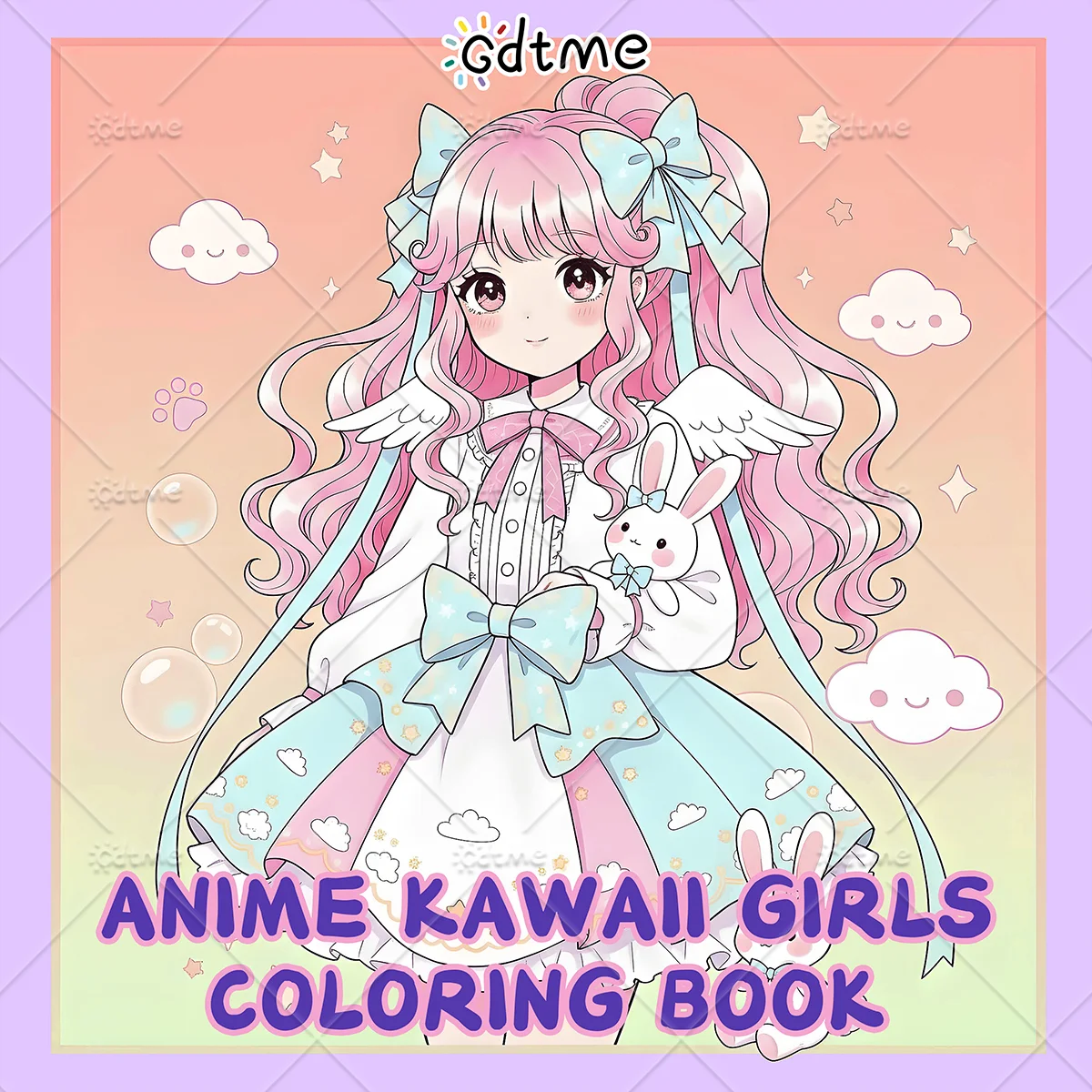 Anti Anxiety Anime Kawaii Girls Coloring Book for Adults DIY Painting Drawing Art Activity Book Perfect Gift for Relaxation