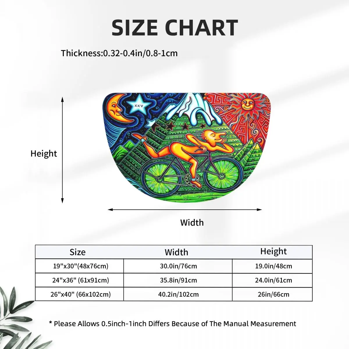 Discovery Of LSD Albert Hofmann Soft Flannel Half Round Doormat Non Slip Bathroom Mat Absorbent Floor Carpet for Garage