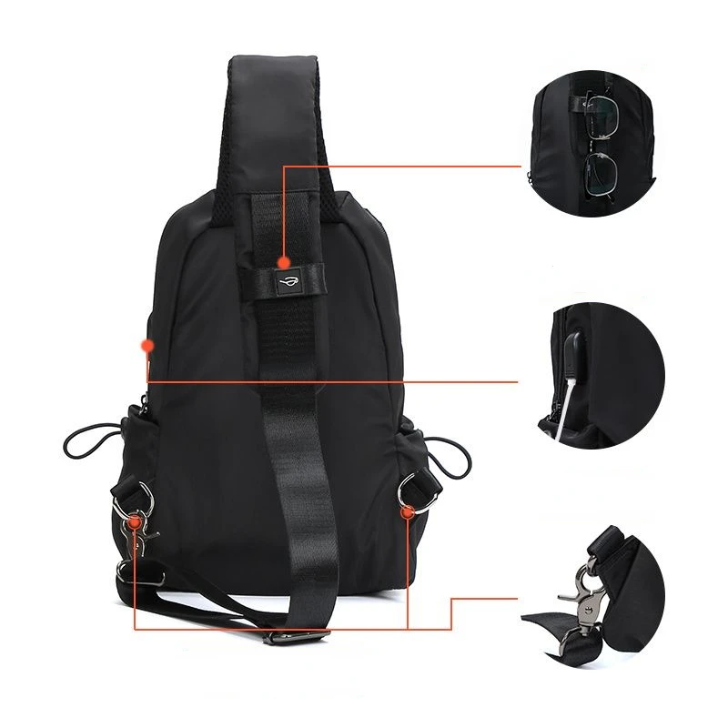 Autumn Outdoor Male Casual Crossbody Bag Shoulder Chest Bag for Men Men Anti Theft School Short Trip Messengers Sling Bag