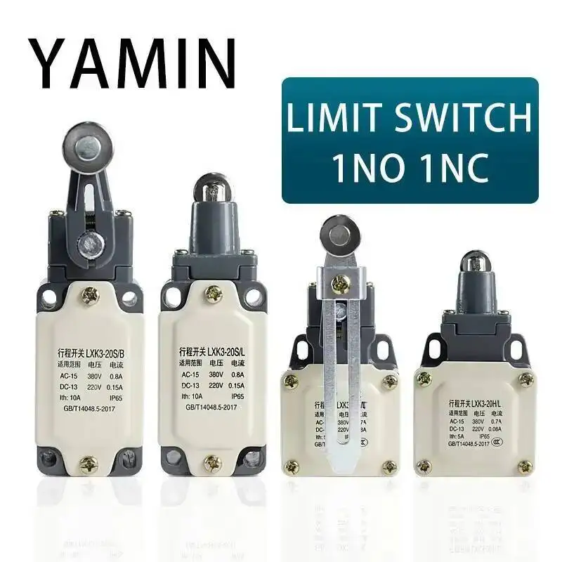 

Концевой выключатель LXK3-20, 10 А, поворотный моментальная перезагрузка, Регулируемый ролик, компактный, электрический, для путешествий, без NC