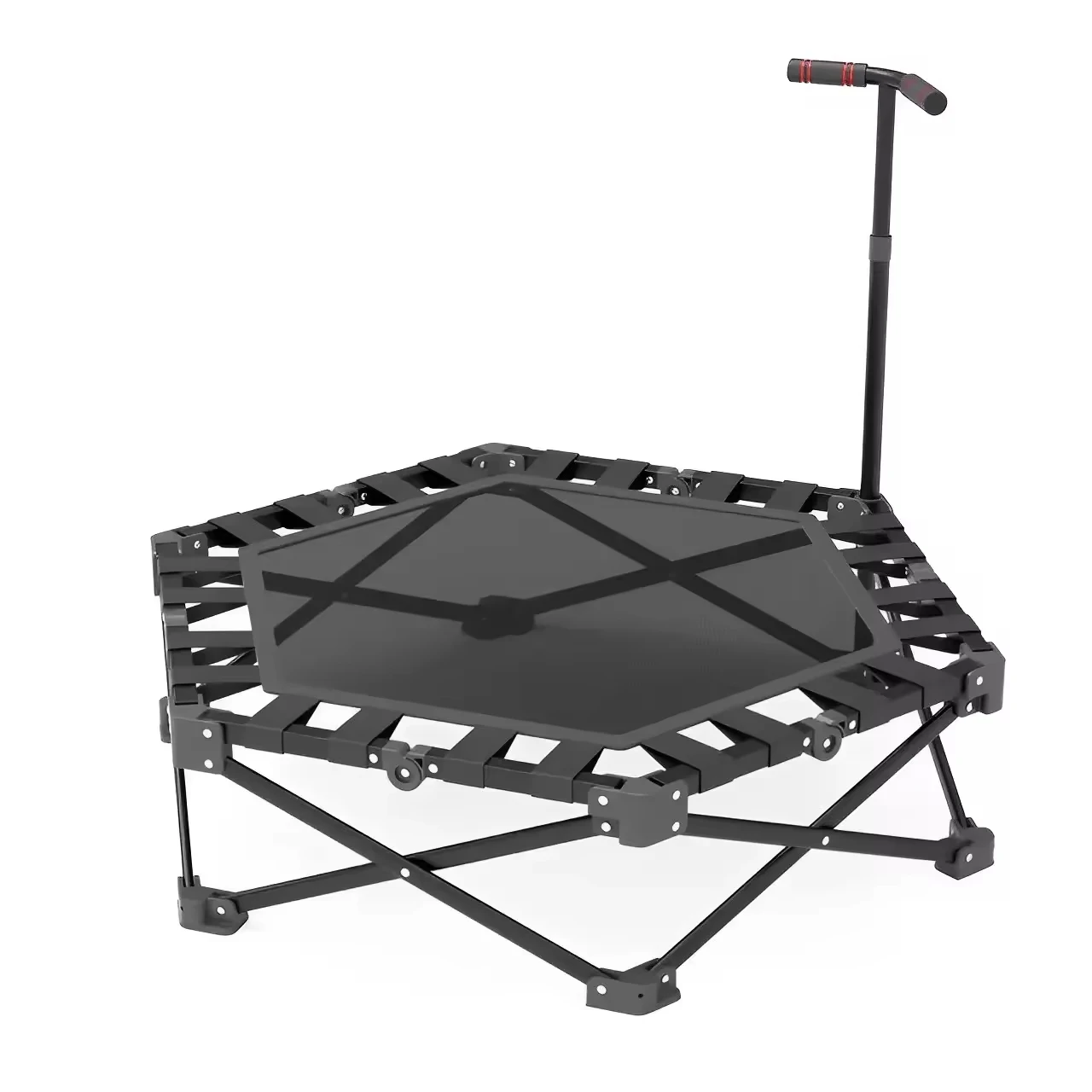 

Compact Foldable Mini Fitness Trampoline Foam Handle Kid Adult Exercise Rebounder 2026