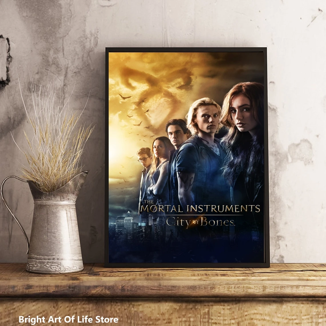 The Mortal Instruments City of Bones Movie Poster Art Cover Star Photo Print Apartment Home Decor Wall Painting (No Frame)