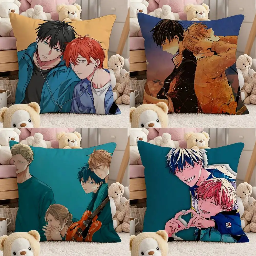 

Anime G-Given Cartoon Pillow Case Comfort Sofa Bed Silky Elegant Invisible Zipper Custom Decorative Cushion Cover