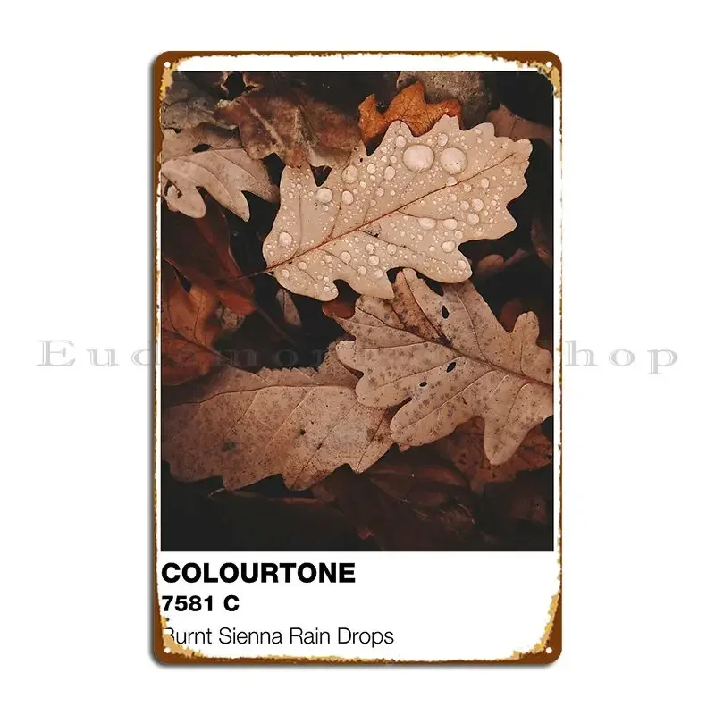 

Colourtone Burnt Sienna Autumn Aesthetic Metal Plaque Poster Character Wall Decor Home Garage Pub Tin Sign Poster