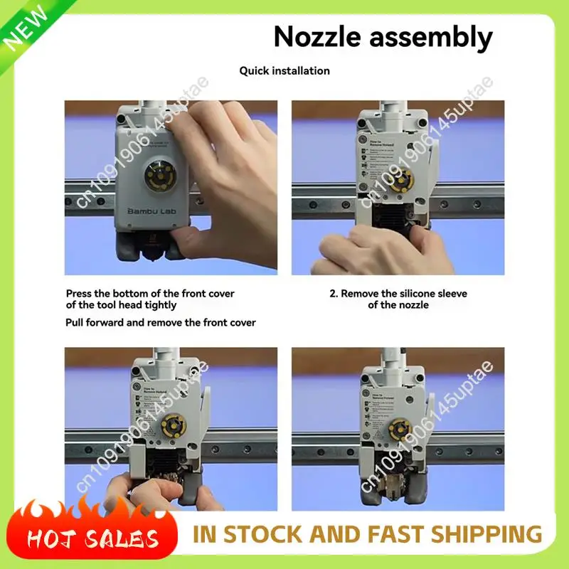 N88R untuk Bambu Lab A1/A1 Mini 3D Printer Hotend Komponen Suku Cadang Pengganti Rakitan Pemanas