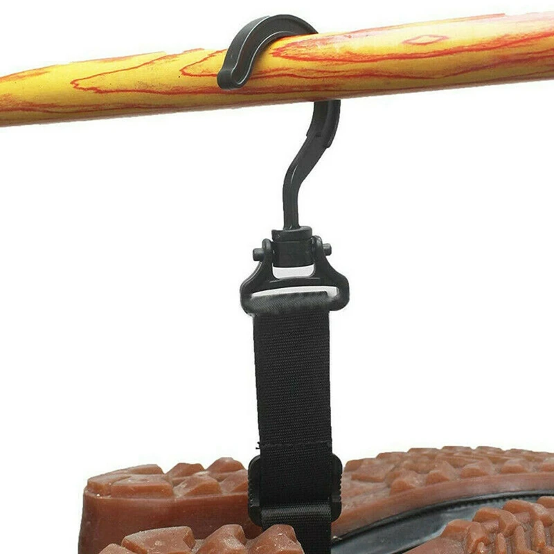 1PC Shoes Hook Holder Hanging Fishing Wader Boot Shoes Hanger Strap Belt For Drying Wader Rack Storage