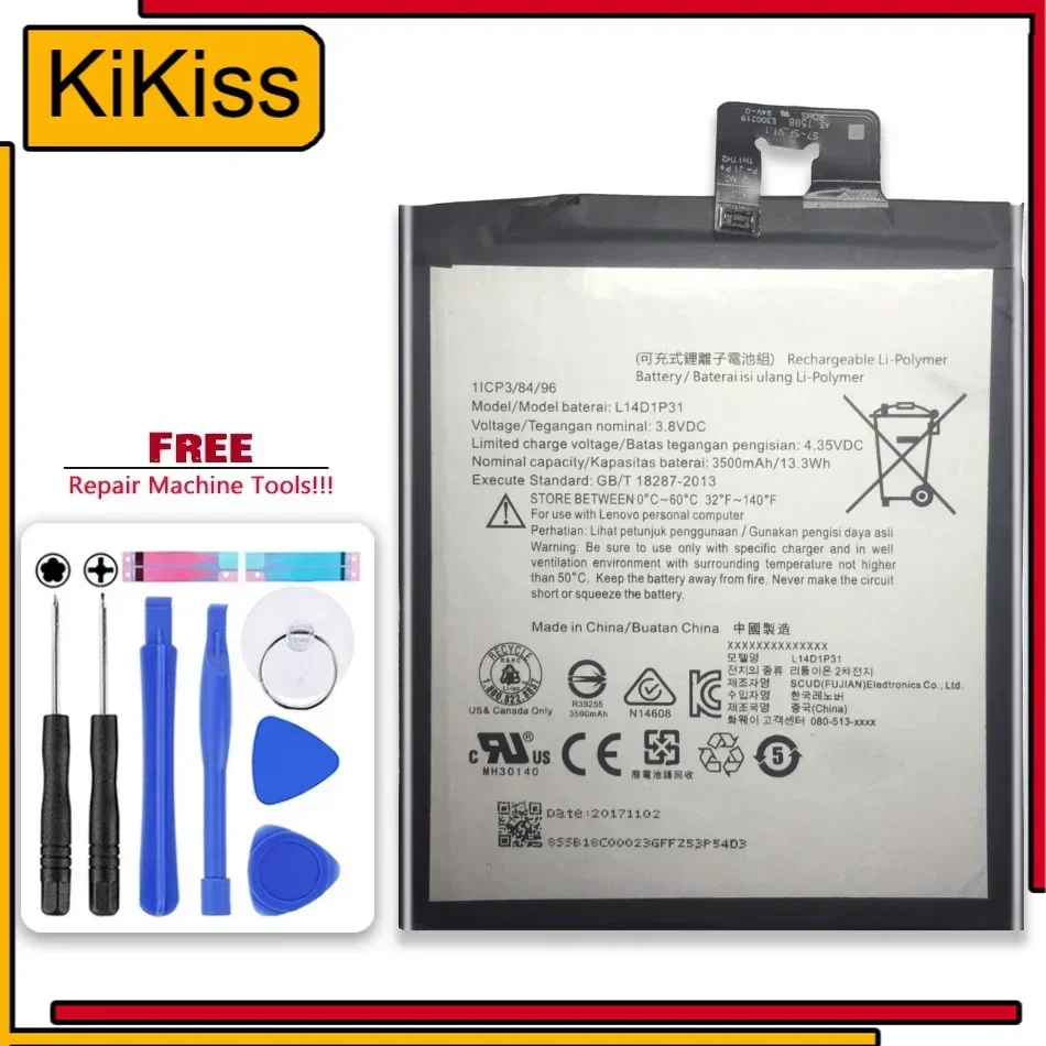 3500mAh L14D1P31 For Lenovo PB1-770N Li-polymer Rechargeable Replacement Tablet Battery For Lenovo PB1-770N