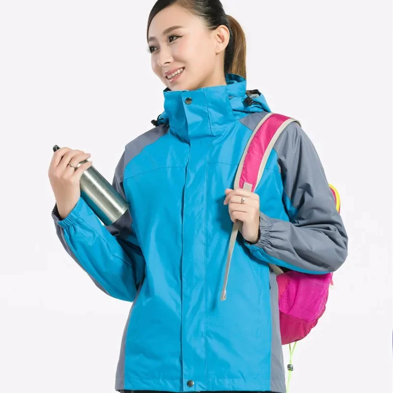 Windproof Softshell Jacket for Men and Women, Warm Sports Clothes, Mountaineering, Hiking, Camping, Skiing, Outdoor, Winter, 3in