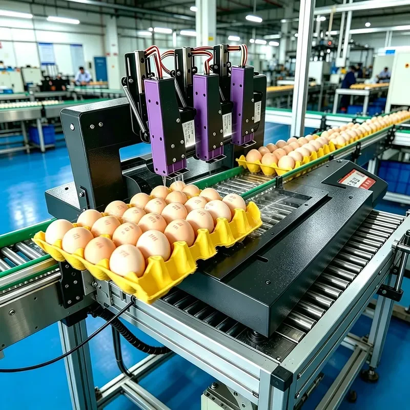 Portable Egg Tray Inkjet Coder with Quick Drying Non Toxic Ink Marking Machine for Small Chicken Farm for India Mumbai