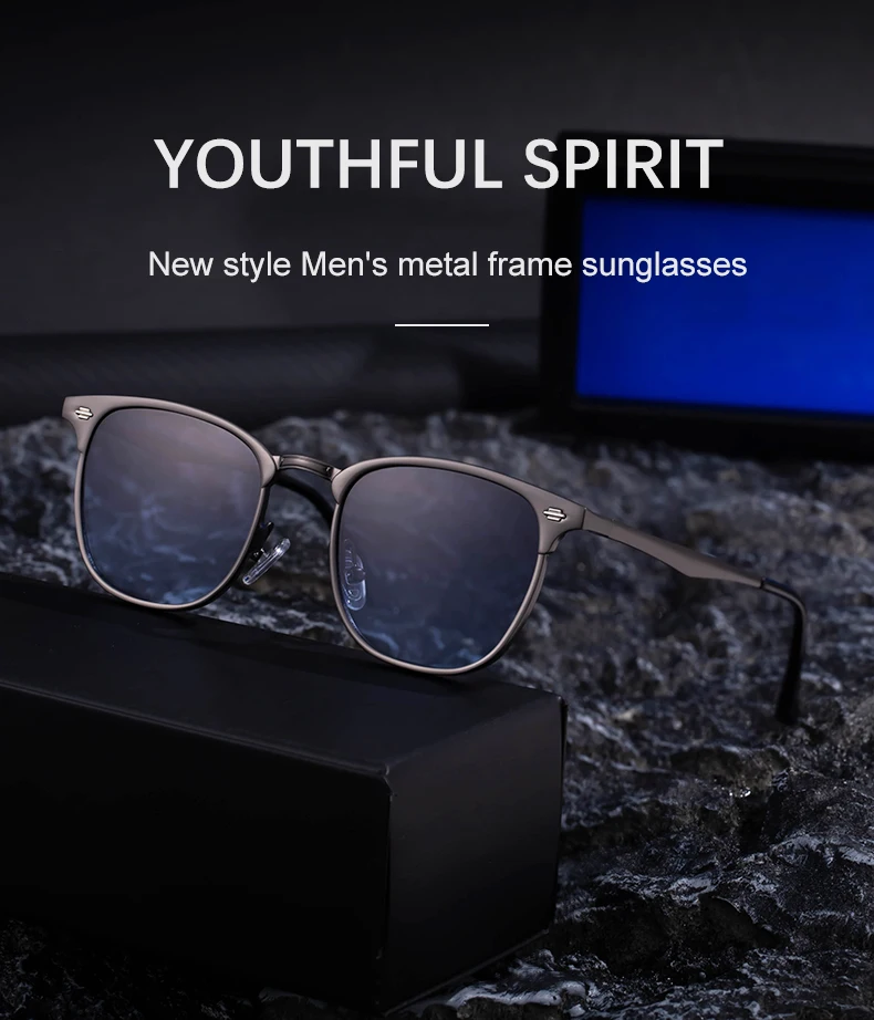 Steampunk Quadratische Sonnenbrille Männer 2026 Luxus Marke Metall Rahmen Retro Punk Sonnenbrille Männlich Driving Shades Vintage Brillen UV400 – Detail 2