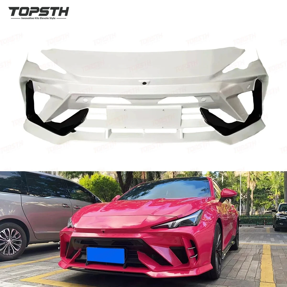 

MG7 2023+ Thunder Style High Quality ABS Material Replaceable Bumper Front-End Protection Improvement Condition New