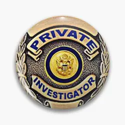 Private Investigator  Customizable Soft Button Pin Jewelry Fashion Funny Badge Women Cartoon Creative Metal Decor Gift Brooch