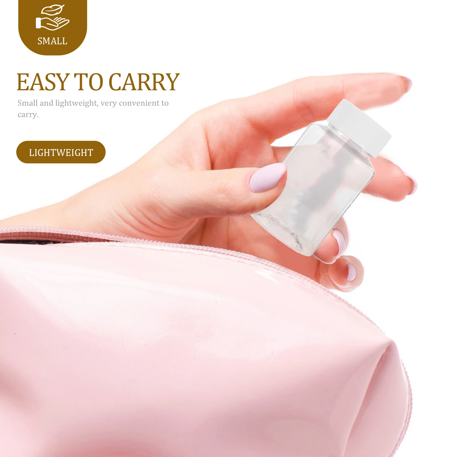 

12Pcs Food Sealed Transparent Bottles Large Opening Capsule Container Medicine Storage Organizer Travel Medicine Carrying