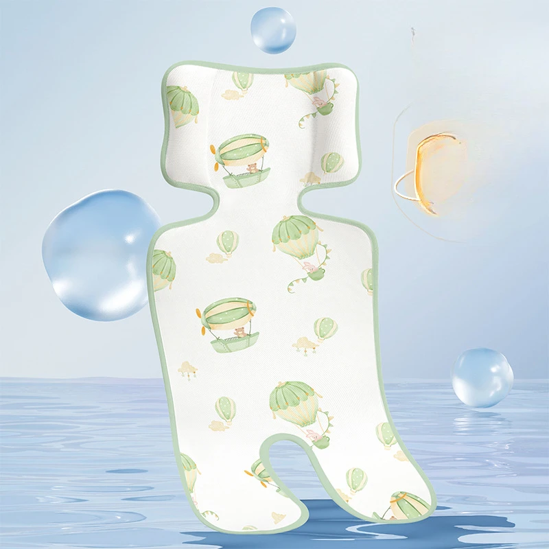 Asiento de refrigeración Universal para cochecito, almohadilla de seda de hielo, silla de comedor para bebé, almohadilla de refrigeración transpirable, Verano