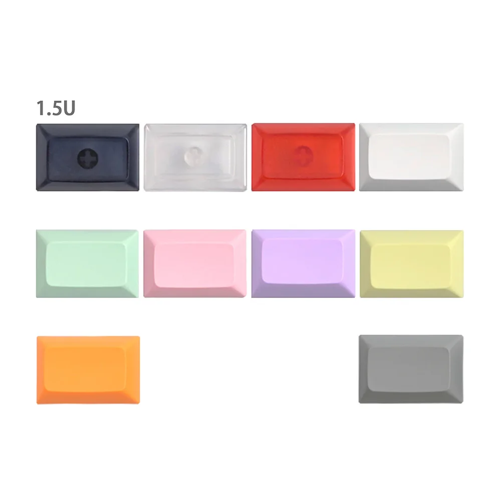 DSA Keycap Ball Caps pbt, teclas de teclado mecánico multicolor 1u/1.25u/1.5u/2u, teclas ciegas para Teclado mecánico de juegos