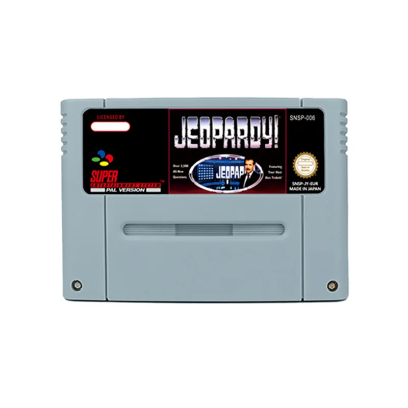 Jeopardy! или Jeopardy! - Спортивное издание или Jeopardy! - Экшн-игра Deluxe Edition для 16-битной ретро-тележки SNES, детский подарок