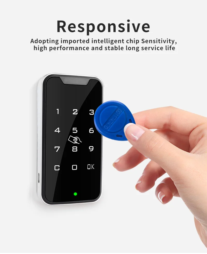 10Pcs 125KHz T5577 Keyfobs Rewritable Duplicate Tag 5200 Proximity Copy Access Control Card ID Token Ring RFID Cloner Keychain