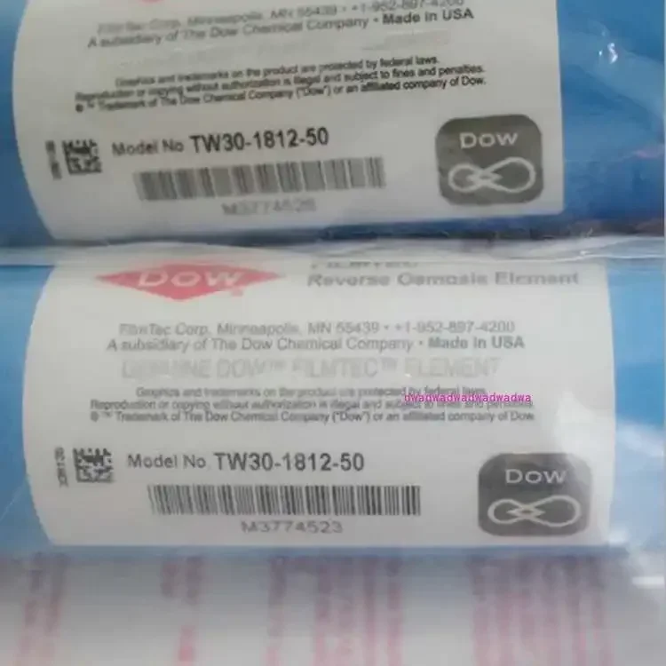 2 pcs Dow Filmtec 50 Gpd reverse osmosis membrane TW30-1812-50 kitchen RO water filter