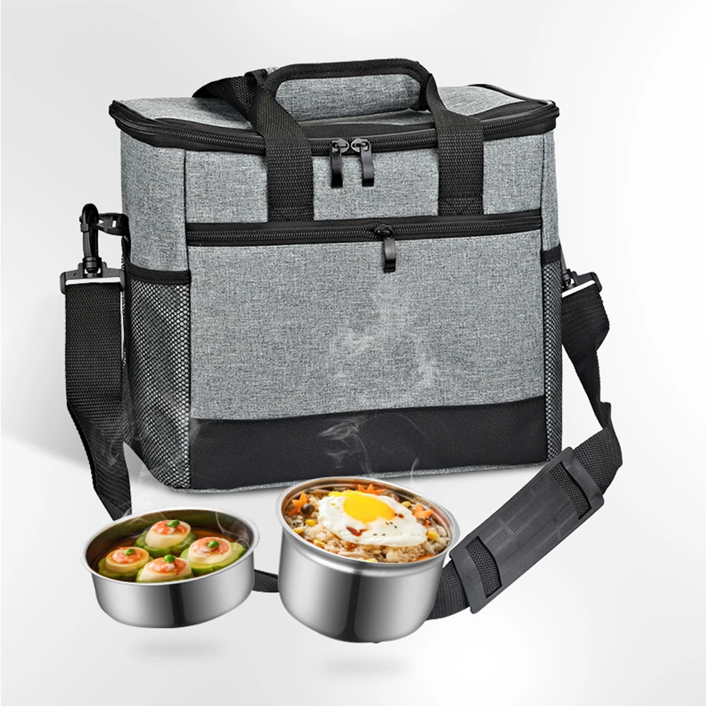 

1pc Cooler Bento Pouch Thermal Lunch Storage Pouch Food Storage Tote Portable Lunch Box For Travel School Office Use