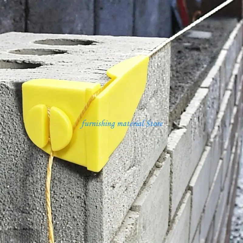Y5GD Builder Line Anchors Corner Brace, Plastic Masonry Layout Tool for Brick Block