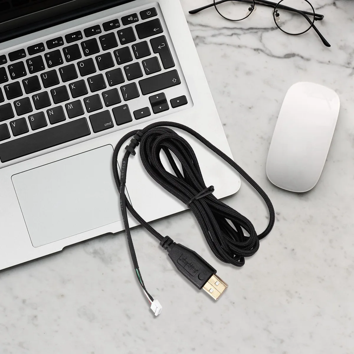 A24u cabo usb linha de ratos para razer deathadder hex fundido 2012 com capa universal para webcam slider capa para câmera