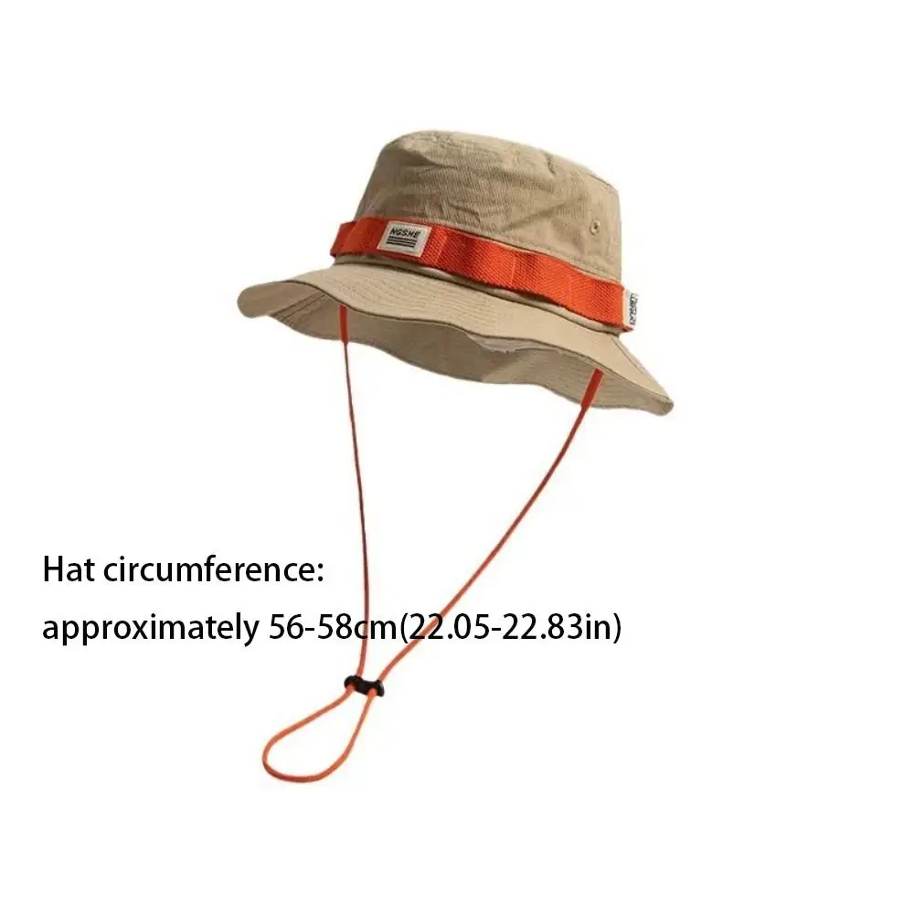 หมวกชาวประมงระบายอากาศได้ดีสีหวานหมวกปีกกว้างหมวกปีนเขา Topi kamping วินเทจ